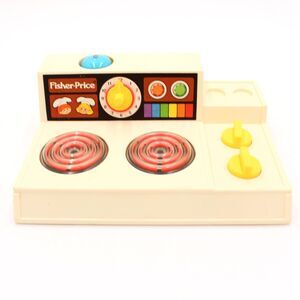 Vintage Fisher Price "Fun With Food" Kitchen Stove #919  #2